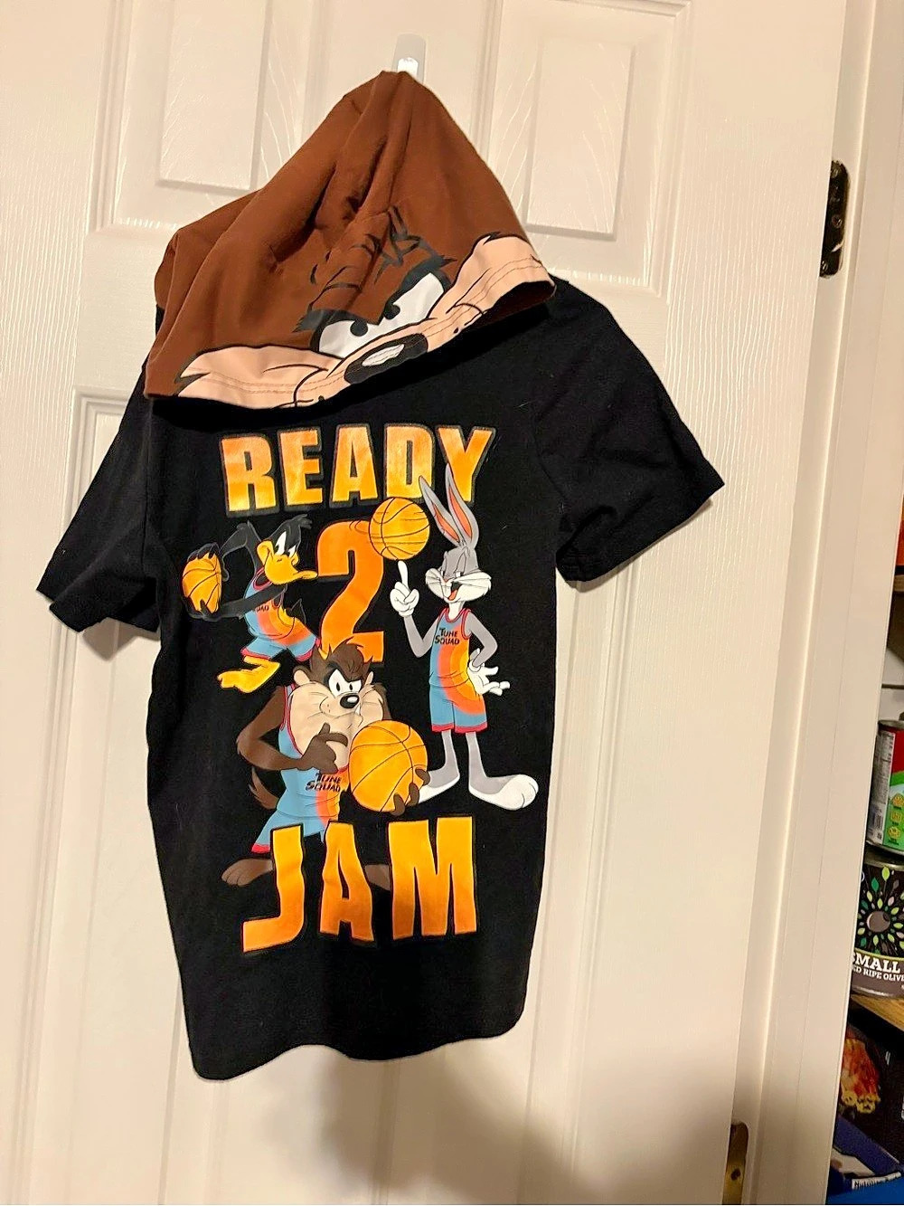 2021 Space Jam A New Legacy “Ready 2 Jam “Graphic T-Shirt with Taz Ears Hood